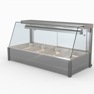 Angled Countertop Wet and Dry Bain Marie - Bonvue BM14TC