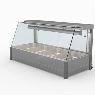 Angled Countertop Wet and Dry Bain Marie - Bonvue BM14TC