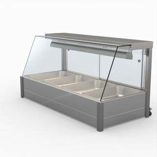 Angled Countertop Wet and Dry Bain Marie - Bonvue BM14TC