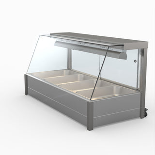 Angled Countertop Wet and Dry Bain Marie - Bonvue BM14TC