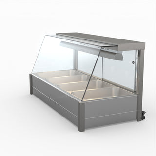 Angled Countertop Wet and Dry Bain Marie - Bonvue BM14TC