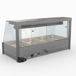 Angled Countertop Wet and Dry Bain Marie - Bonvue BM14TC