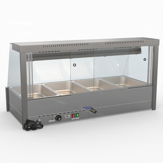 Angled Countertop Wet and Dry Bain Marie - Bonvue BM14TC