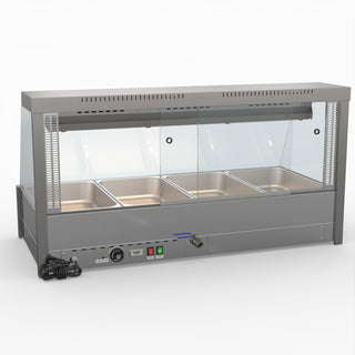 Angled Countertop Wet and Dry Bain Marie - Bonvue BM14TC