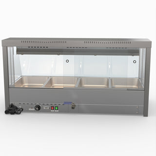 Angled Countertop Wet and Dry Bain Marie - Bonvue BM14TC