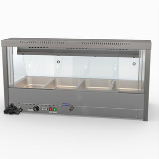 Angled Countertop Wet and Dry Bain Marie - Bonvue BM14TC