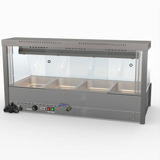 Angled Countertop Wet and Dry Bain Marie - Bonvue BM14TC