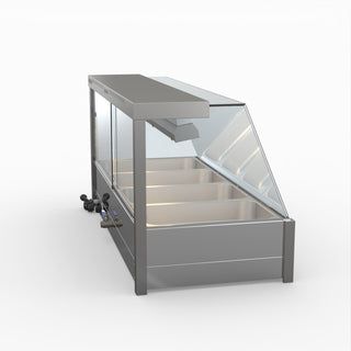 Angled Countertop Wet and Dry Bain Marie - Bonvue BM14TC