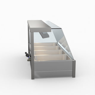 Angled Countertop Wet and Dry Bain Marie - Bonvue BM14TC