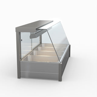 Angled Countertop Wet and Dry Bain Marie - Bonvue BM14TC