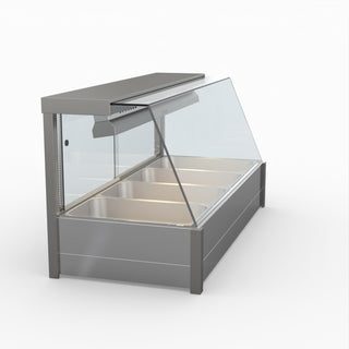 Angled Countertop Wet and Dry Bain Marie - Bonvue BM14TC