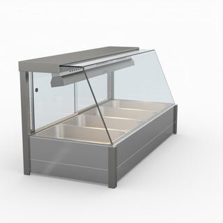 Angled Countertop Wet and Dry Bain Marie - Bonvue BM14TC