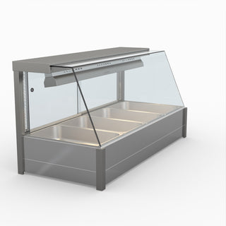 Angled Countertop Wet and Dry Bain Marie - Bonvue BM14TC