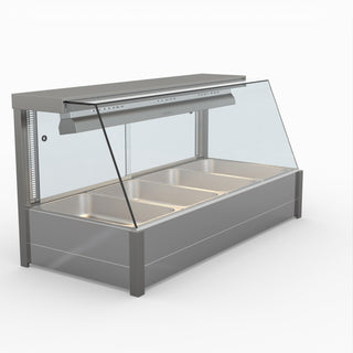 Angled Countertop Wet and Dry Bain Marie - Bonvue BM14TC