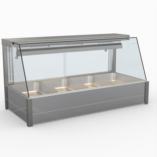 Angled Countertop Wet and Dry Bain Marie - Bonvue BM14TC