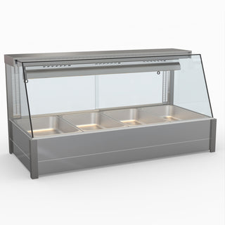 Angled Countertop Wet and Dry Bain Marie - Bonvue BM14TC