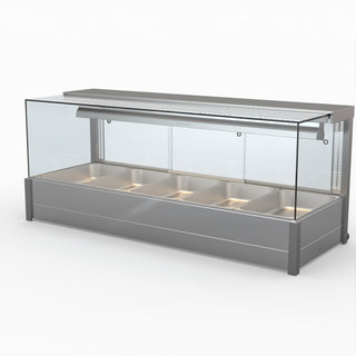 Square Countertop Wet and Dry Bain Marie - Bonvue BM17SC