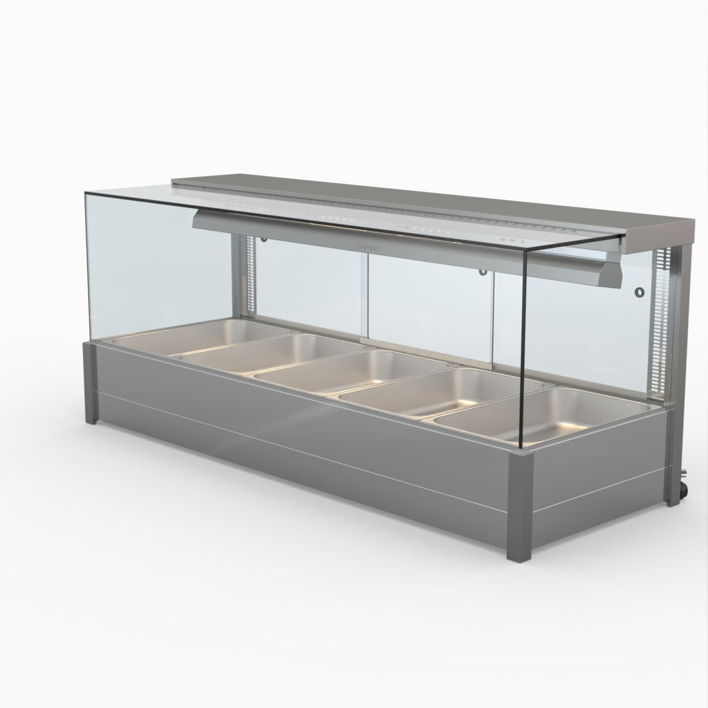 Square Countertop Wet and Dry Bain Marie - Bonvue BM17SC