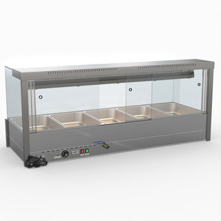 Square Countertop Wet and Dry Bain Marie - Bonvue BM17SC