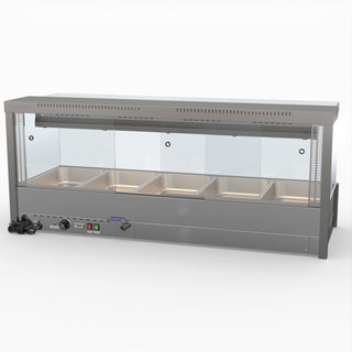 Square Countertop Wet and Dry Bain Marie - Bonvue BM17SC