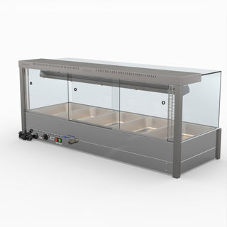 Square Countertop Wet and Dry Bain Marie - Bonvue BM17SC