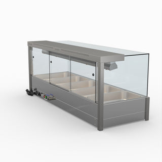 Square Countertop Wet and Dry Bain Marie - Bonvue BM17SC