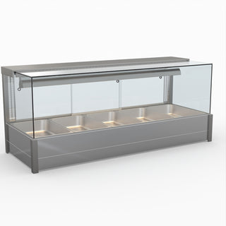 Square Countertop Wet and Dry Bain Marie - Bonvue BM17SC