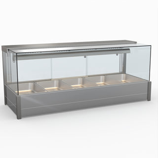 Square Countertop Wet and Dry Bain Marie - Bonvue BM17SC