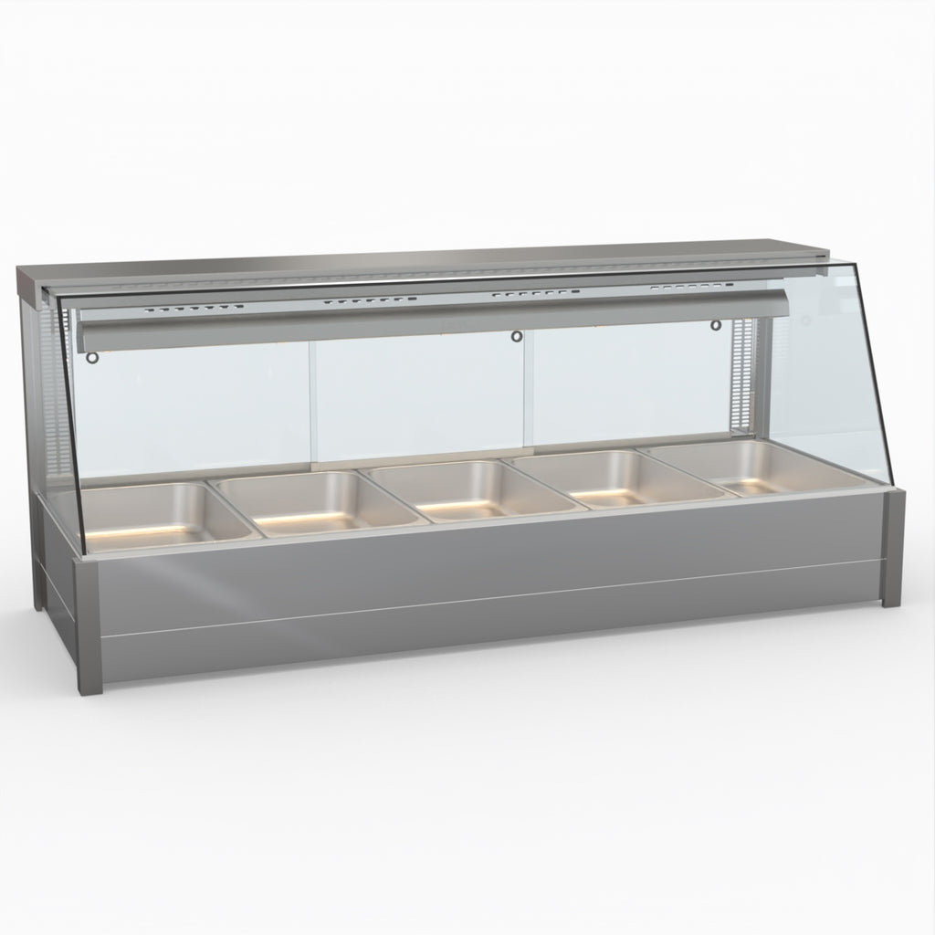 Angled Countertop Wet and Dry Bain Marie - Bonvue BM17TC