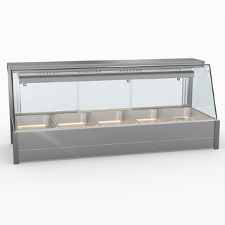 Angled Countertop Wet and Dry Bain Marie - Bonvue BM17TC