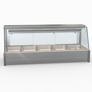 Angled Countertop Wet and Dry Bain Marie - Bonvue BM17TC