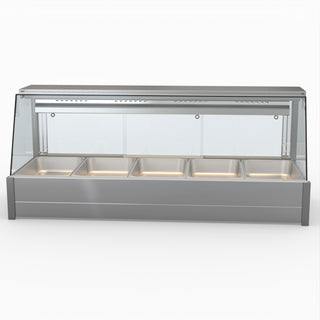 Angled Countertop Wet and Dry Bain Marie - Bonvue BM17TC