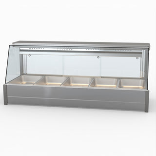 Angled Countertop Wet and Dry Bain Marie - Bonvue BM17TC