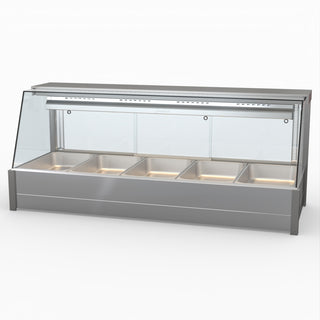 Angled Countertop Wet and Dry Bain Marie - Bonvue BM17TC