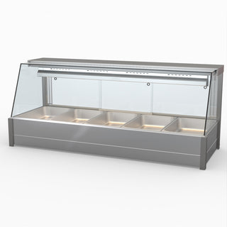 Angled Countertop Wet and Dry Bain Marie - Bonvue BM17TC