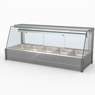 Angled Countertop Wet and Dry Bain Marie - Bonvue BM17TC