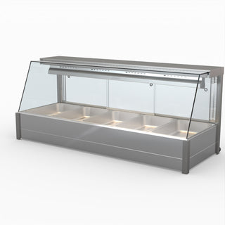 Angled Countertop Wet and Dry Bain Marie - Bonvue BM17TC