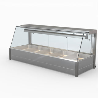 Angled Countertop Wet and Dry Bain Marie - Bonvue BM17TC