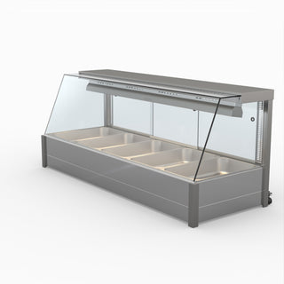 Angled Countertop Wet and Dry Bain Marie - Bonvue BM17TC