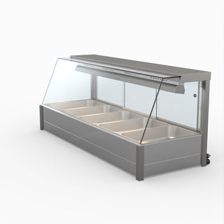 Angled Countertop Wet and Dry Bain Marie - Bonvue BM17TC