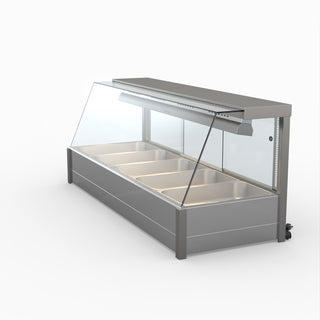 Angled Countertop Wet and Dry Bain Marie - Bonvue BM17TC