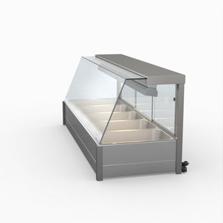 Angled Countertop Wet and Dry Bain Marie - Bonvue BM17TC