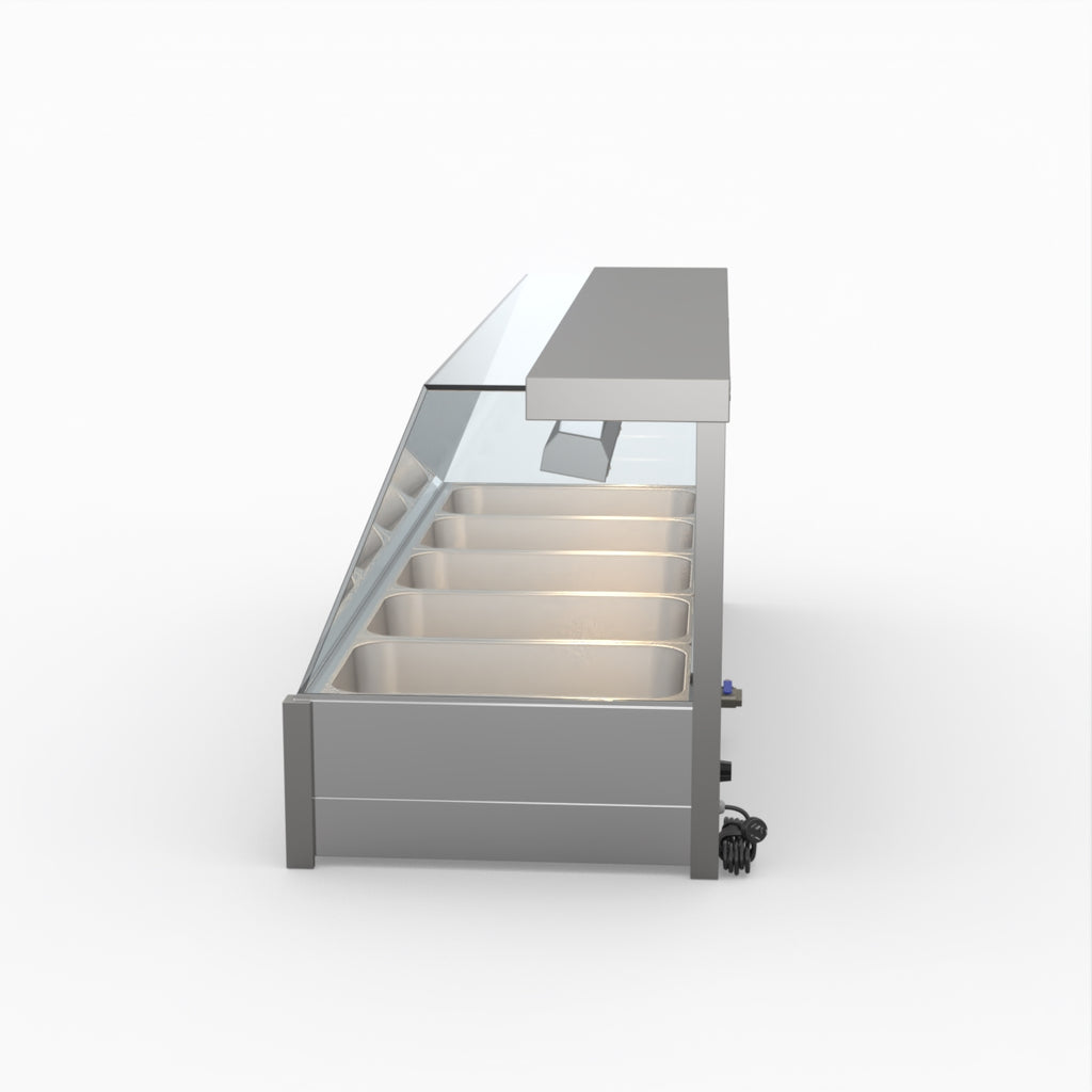 Bonvue Angled Countertop Wet And Dry Bain Marie BM17TC