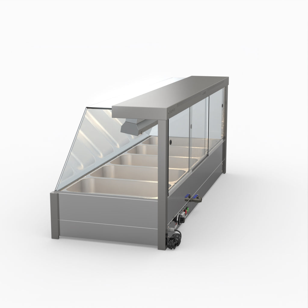 Bonvue Angled Countertop Wet And Dry Bain Marie BM17TC