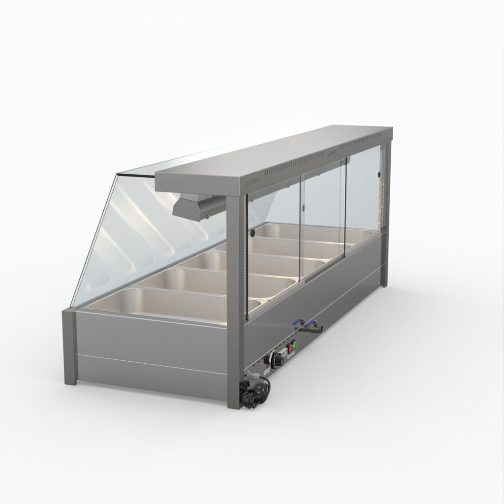 Bonvue Angled Countertop Wet And Dry Bain Marie BM17TC