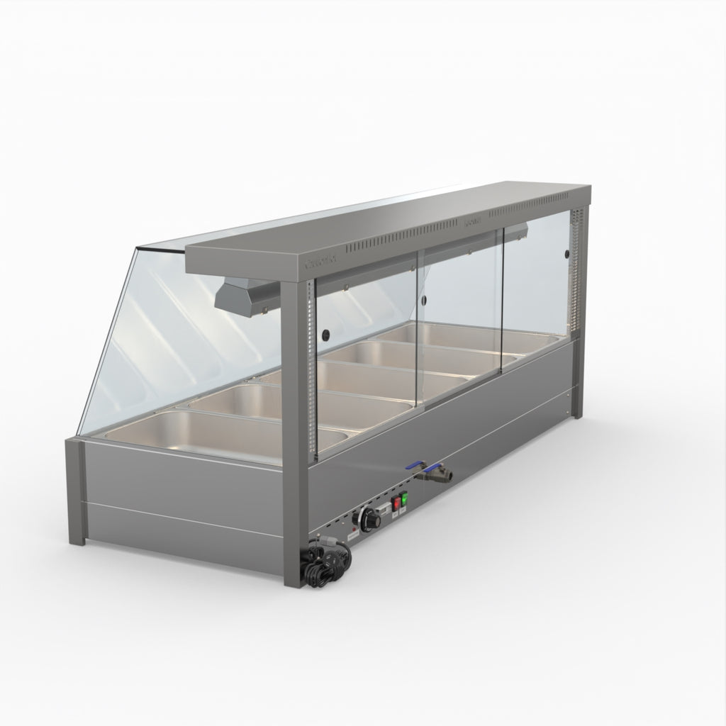 Bonvue Angled Countertop Wet And Dry Bain Marie BM17TC