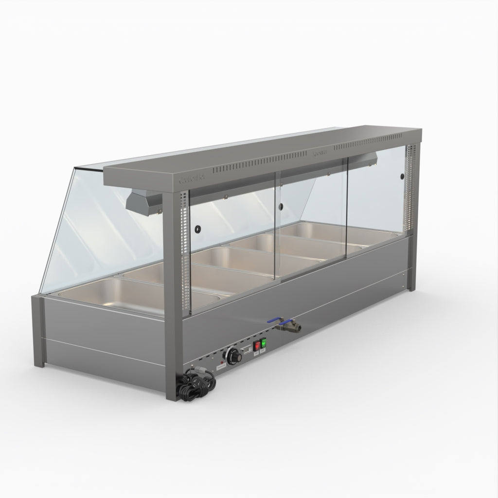 Bonvue Angled Countertop Wet And Dry Bain Marie BM17TC