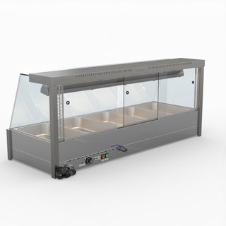 Angled Countertop Wet and Dry Bain Marie - Bonvue BM17TC