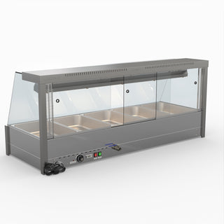 Angled Countertop Wet and Dry Bain Marie - Bonvue BM17TC