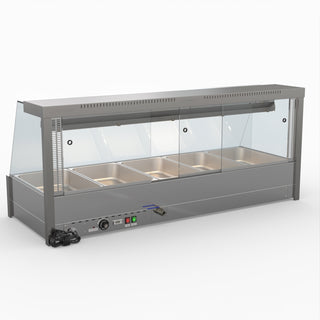 Angled Countertop Wet and Dry Bain Marie - Bonvue BM17TC